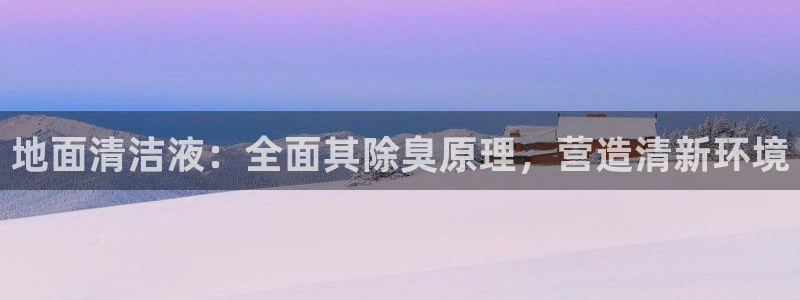 尊龙凯时可以提现吗：地面清洁液：全面其除臭原理，营造清新