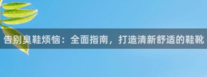 尊龙凯时官方网页：告别臭鞋烦恼：全面指南，打造清新舒适的